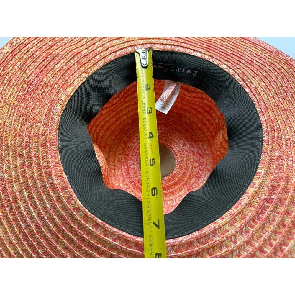 Betmar New York Women's Wide Brim Floppy Sun‎ Hat Pink Orange Beach Hat